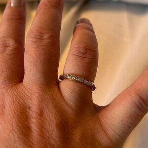 PD Paola twist stone gold ring